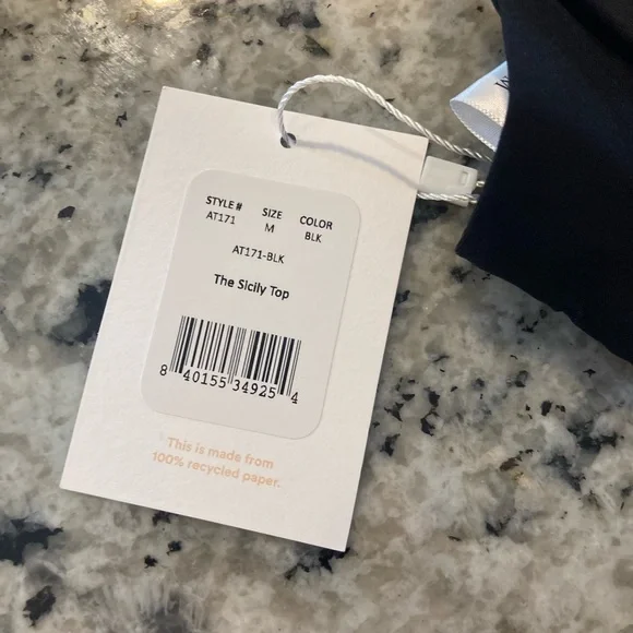 Andie Swim The Sicily Top Black Bikini - Picture 2 of 3